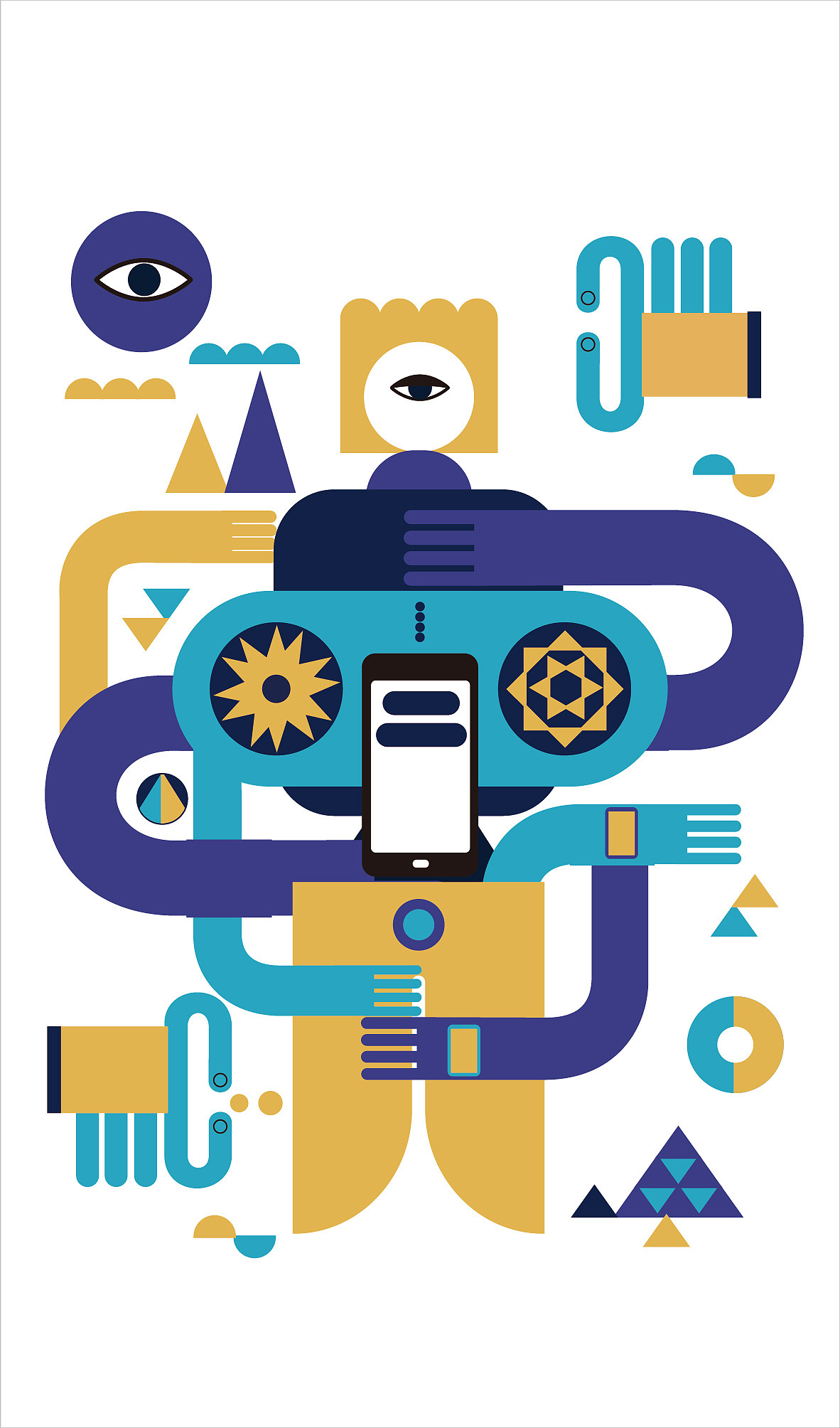 低头族图形设计