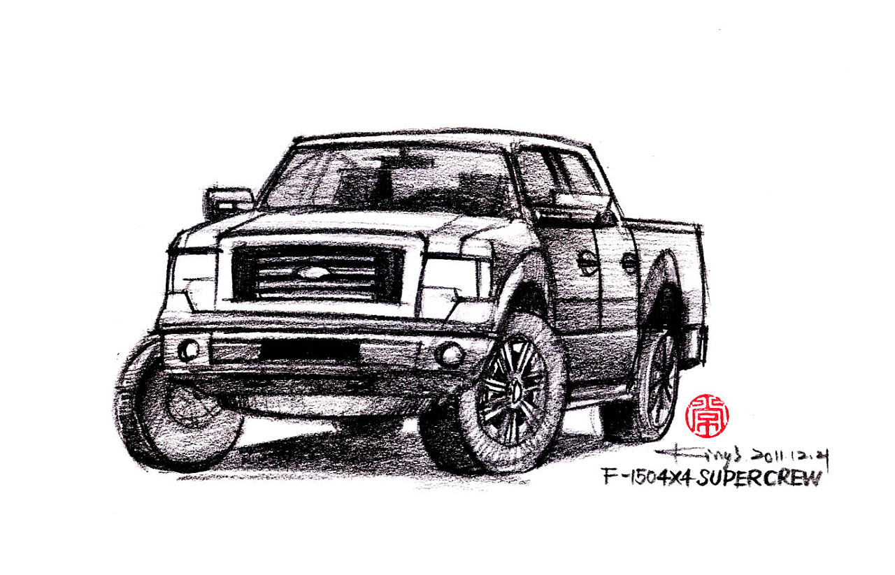 绘车丨轿车速写