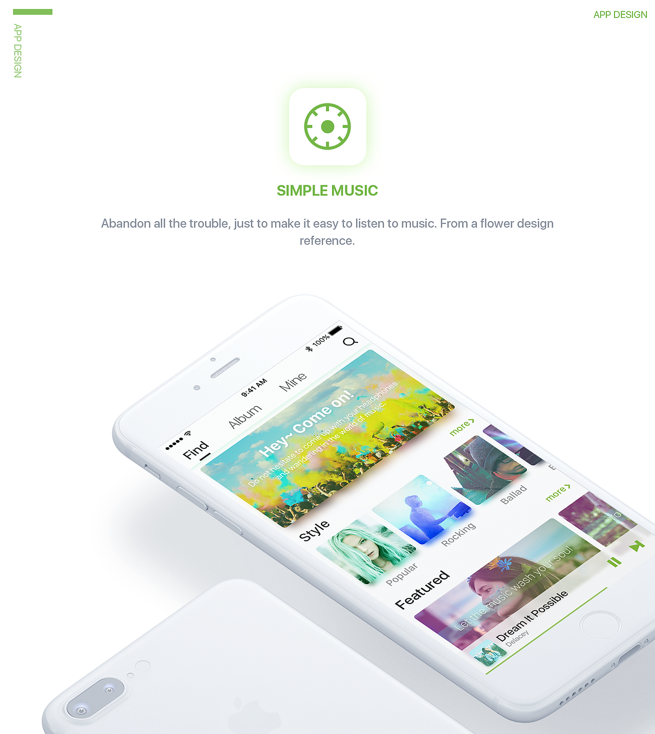 Simple Music App 概念设计（图ZODI3OTg5NzY=） - APP界面 - 站酷设计师张青山原创素材 - 站酷ZCOOL