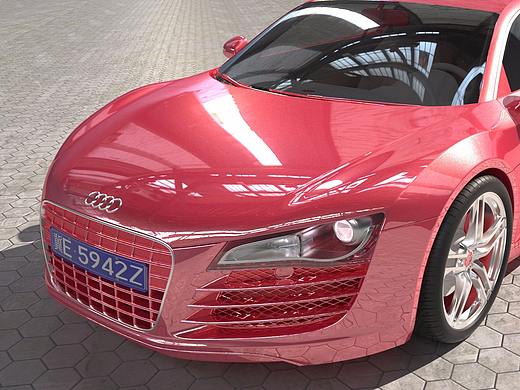 奥迪R8渲染练习