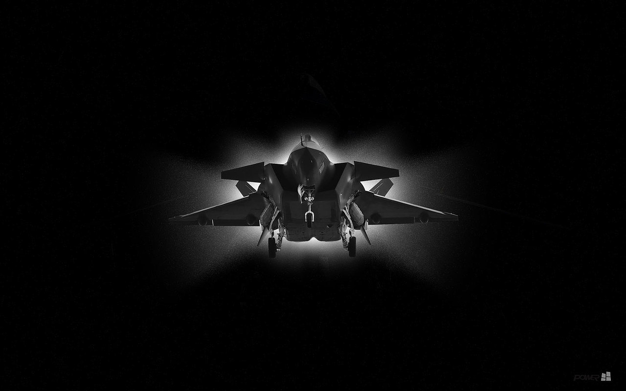 歼20黑色超酷壁纸