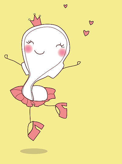 原创卫生巾卡通