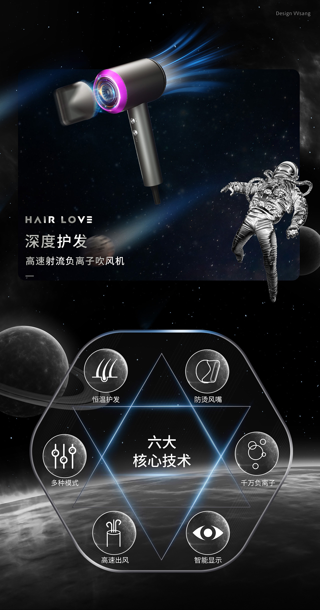 吹风机家电详情页x2（图ZMjk0MDg2Nzky） - 电商 - 站酷设计师去吧VV桑原创素材 - 站酷ZCOOL