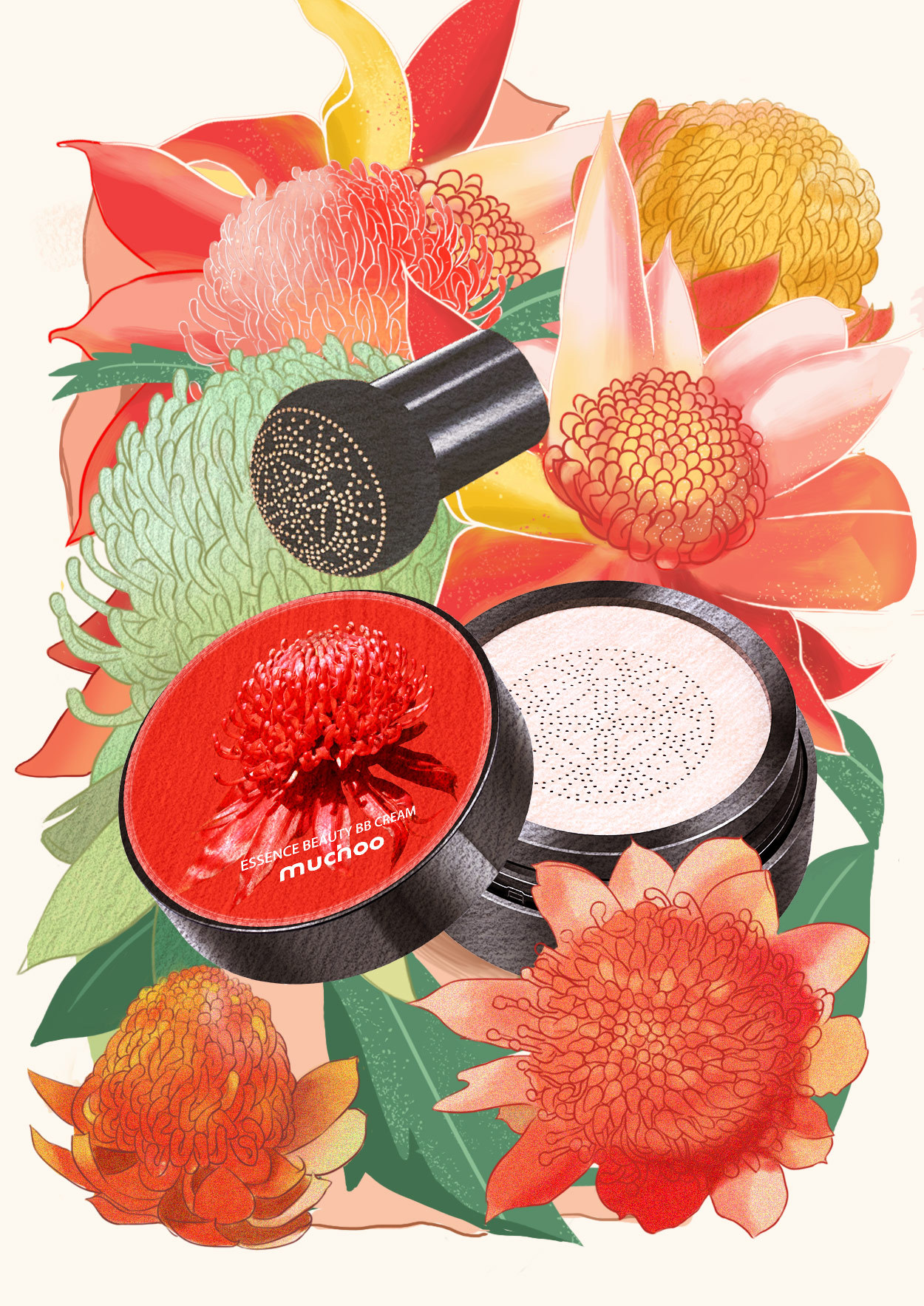 化妆品产品插画