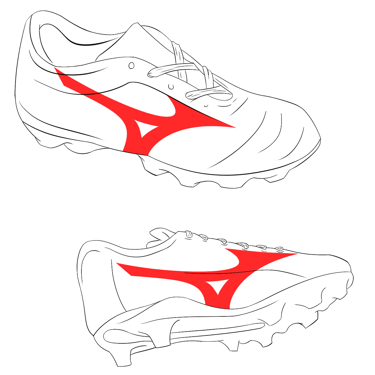 Mizuno soccer（美津浓）【半线稿】（图ZMzM1MzE1MzQ0） - 创作习作 - 站酷设计师ErDongyun1993原创素材 - 站酷ZCOOL