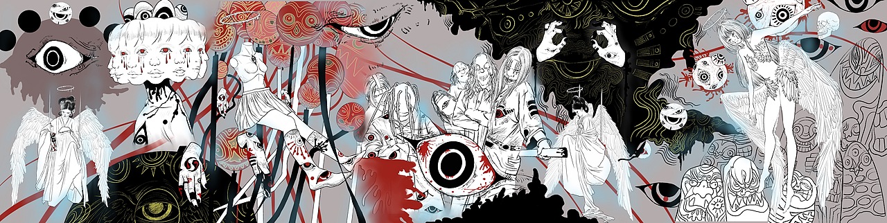 20级中国画《数字壁画设计》作业展（图ZMzI2MzkwMjg0） - 艺术插画 - 站酷设计师纪保超原创素材 - 站酷ZCOOL