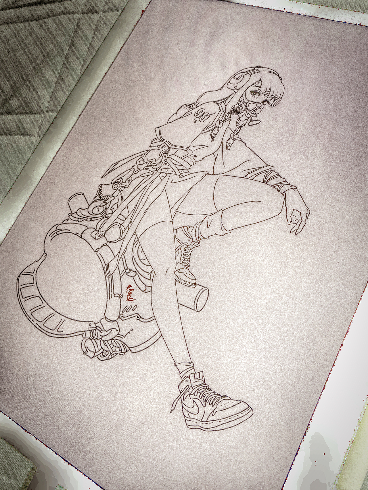 赛博朋克风的小姑娘（图ZMjMxMDA0OTI4） - 商业插画 - 站酷设计师任督饿脉原创素材 - 站酷ZCOOL