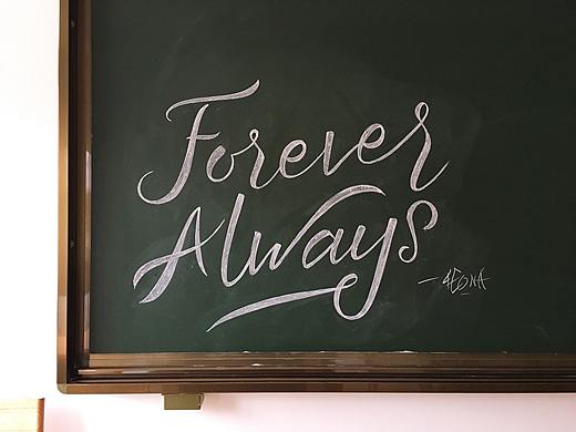 handlettering黑白粉笔画 NO.15