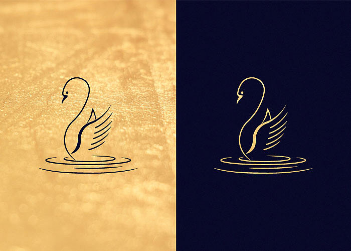 一个天鹅为形象的logo图形设计及应用