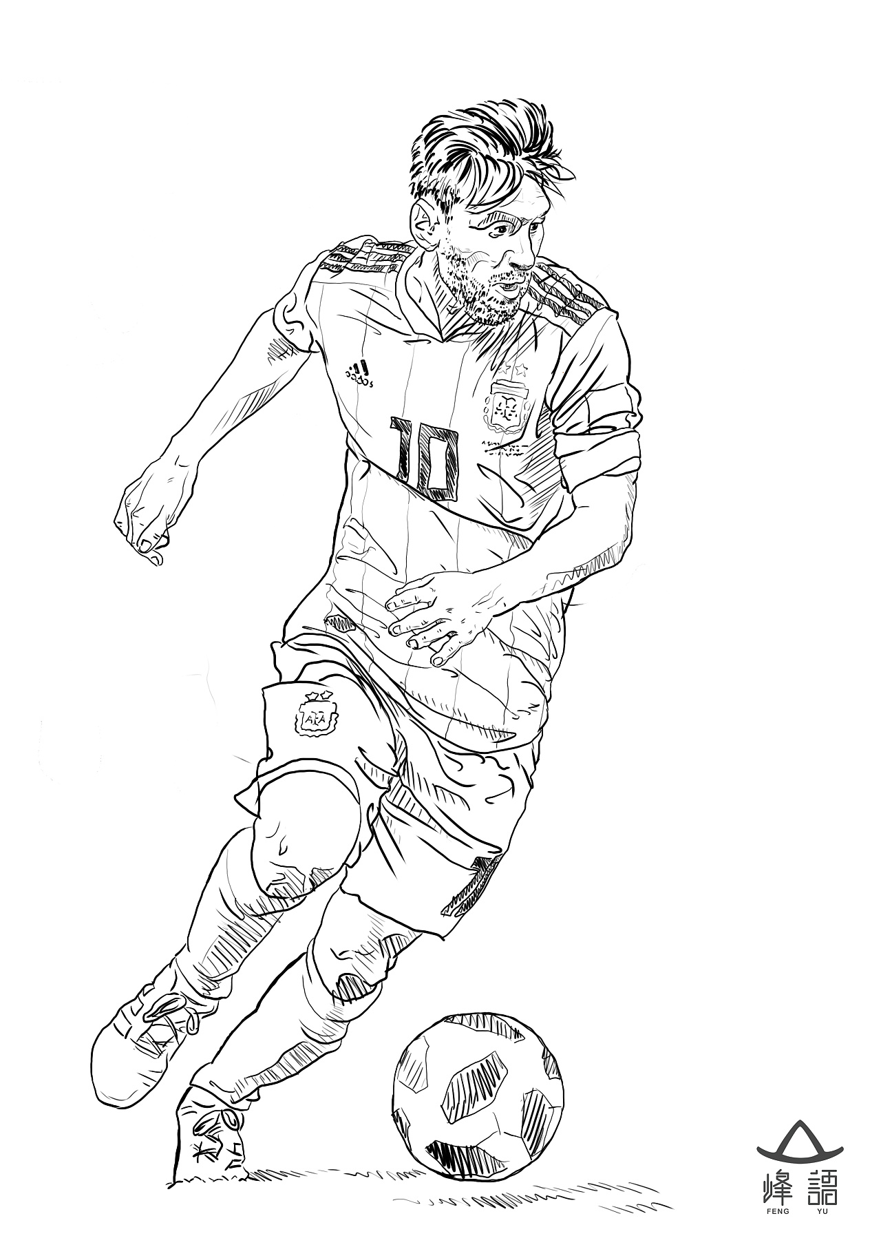 足球运动员简笔画设计图__图片素材_其他_设计图库_昵图网nipic.com