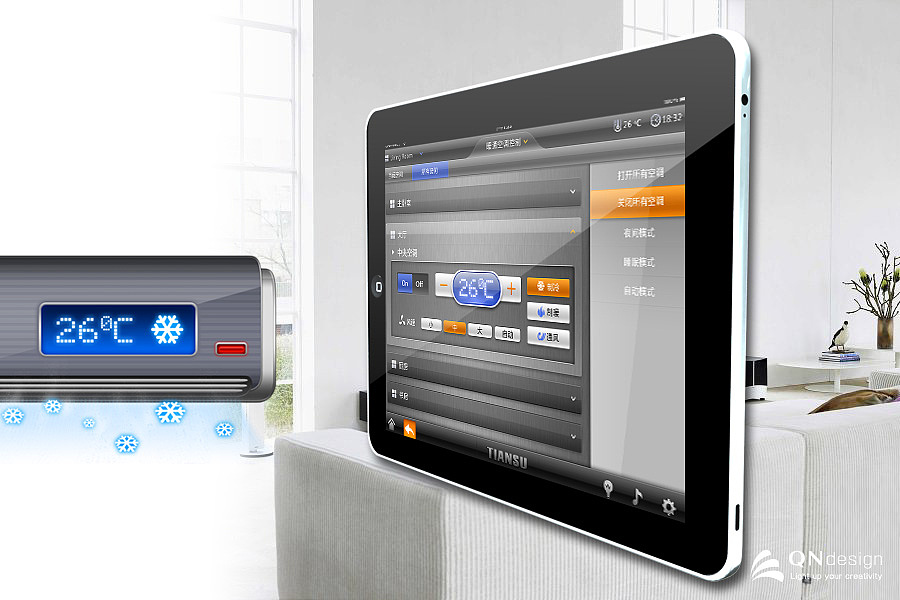 TS-BUS ihome智能家居控制系统界面设计