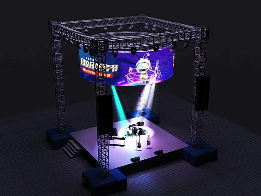 音乐舞台（个人主页-ZNDk2NTgwNTY=） - 舞台美术 - 站酷设计师毛线团子丫原创素材 - 站酷ZCOOL