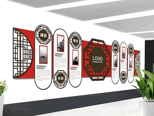 中式企业文化墙