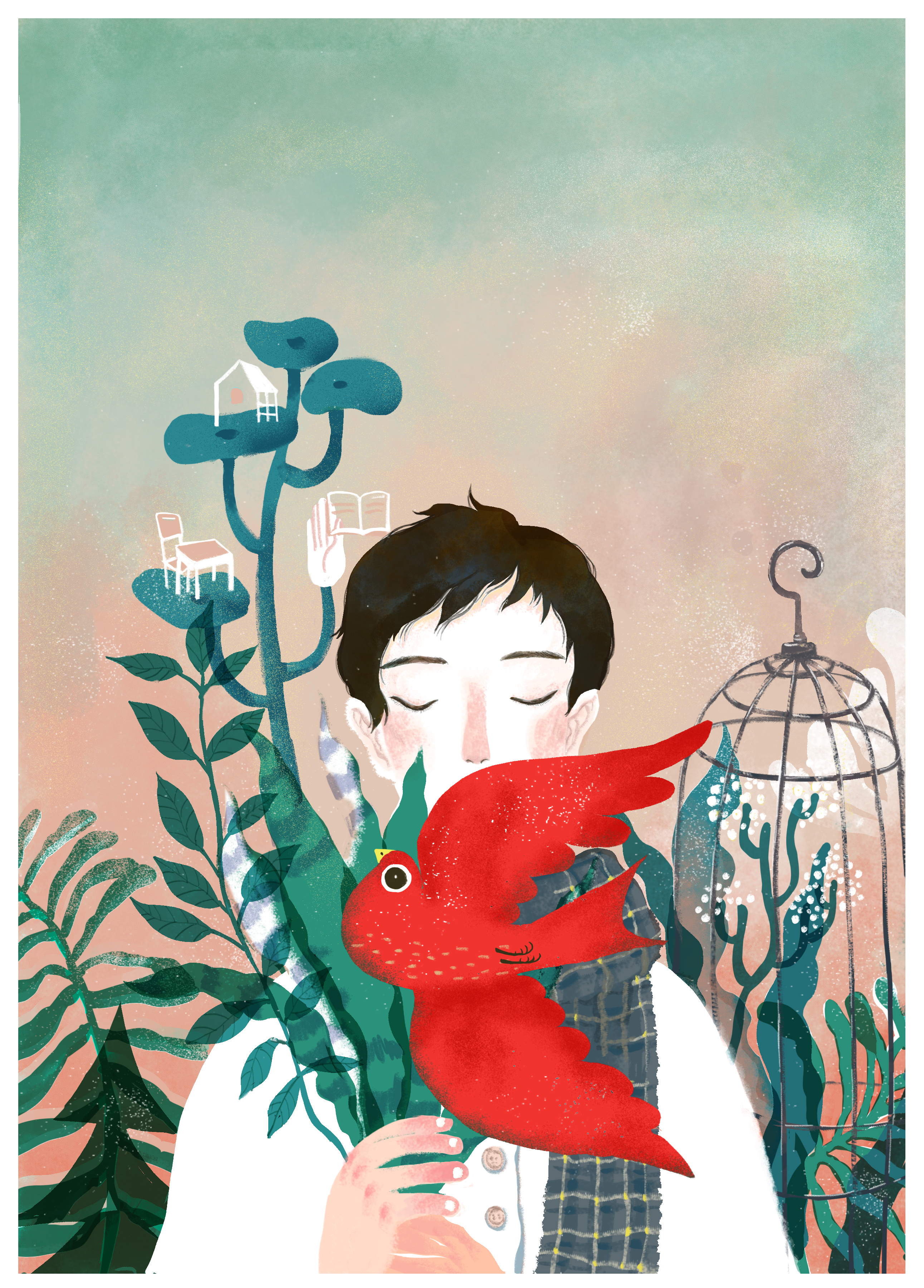 常新港文学封面设计 叶露盈作品|插画|商业插画|叶露盈 - 原创作品