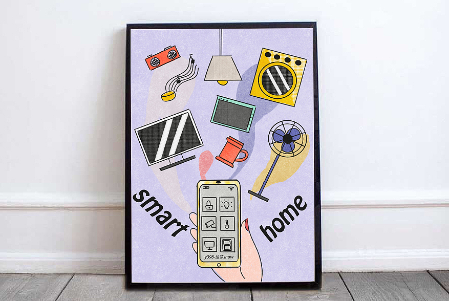 智能家居~（图ZMTcyNDU1NjUy） - 创作习作 - 站酷设计师绘梦snow原创素材 - 站酷ZCOOL