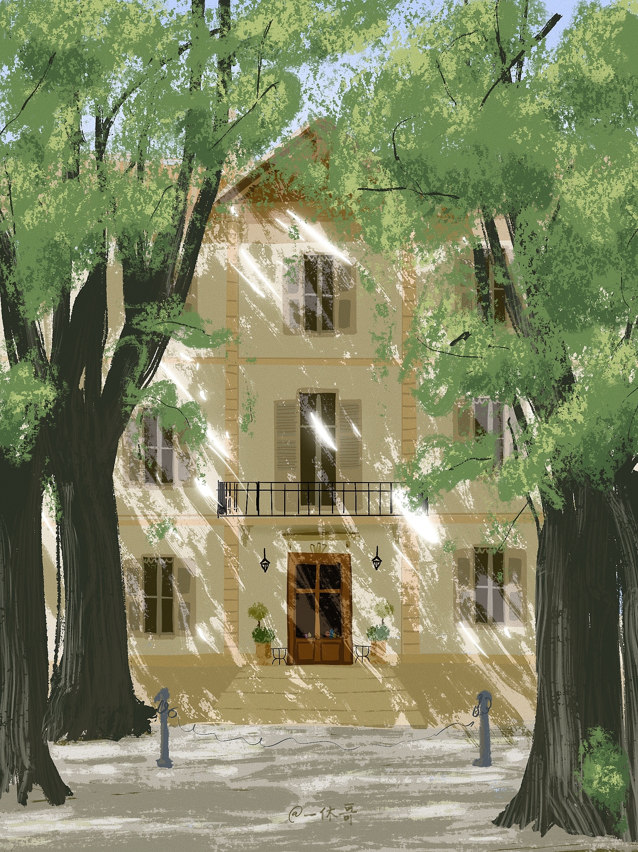 分享治愈瞬间/风景插画/原创插画（图ZMjk5MTU0MTY0） - 商业插画 - 站酷设计师会画画的一休哥原创素材 - 站酷ZCOOL