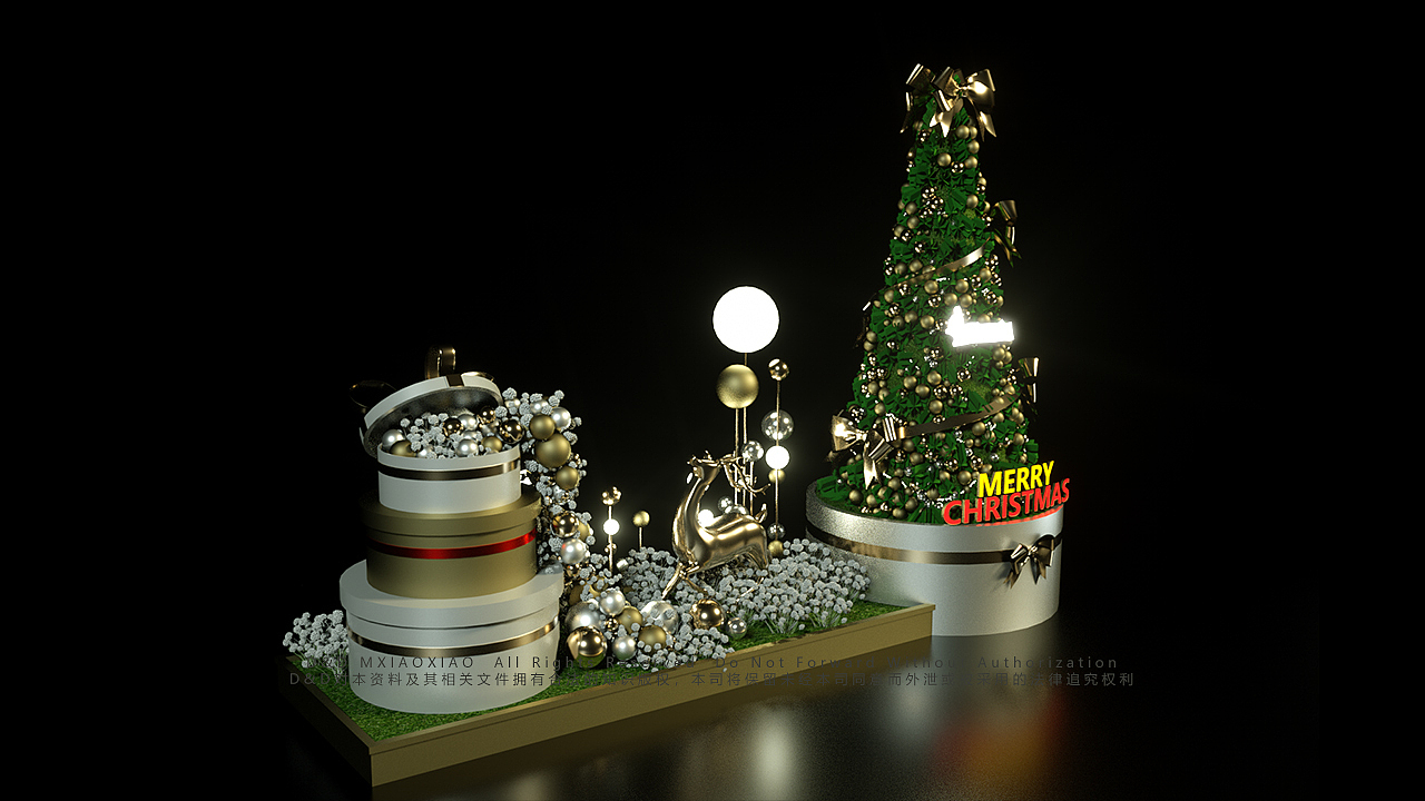 几棵圣诞树的设计