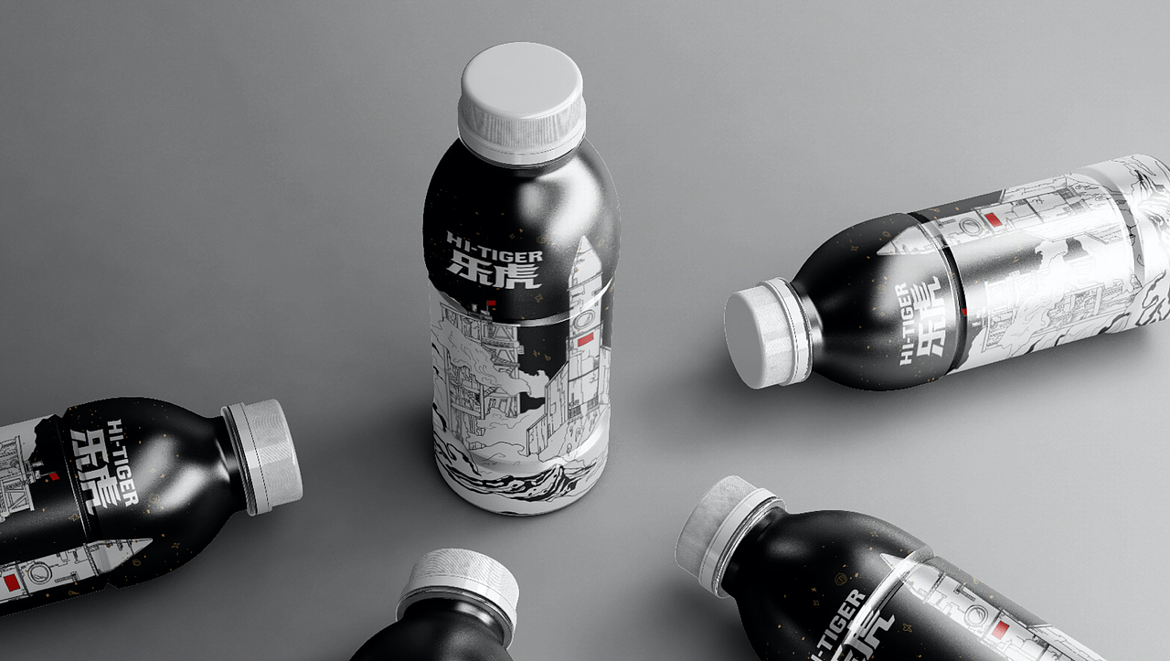 乐虎探火饮品包装设计