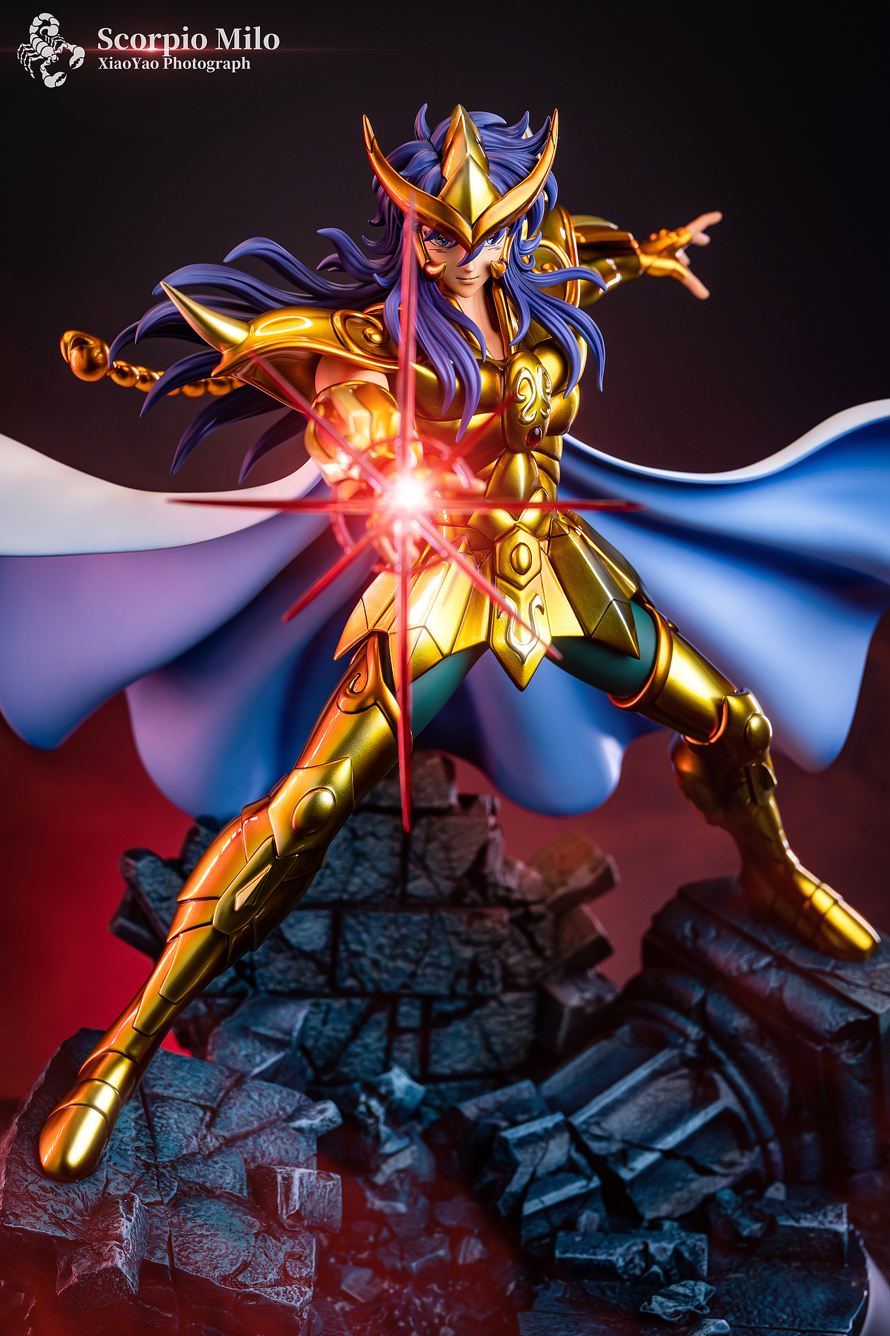 黄金圣斗士! 天蝎座雕像摄影