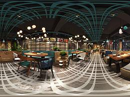 成都烤鱼店装修设计效果图-彭州老品牌烤鱼店设计