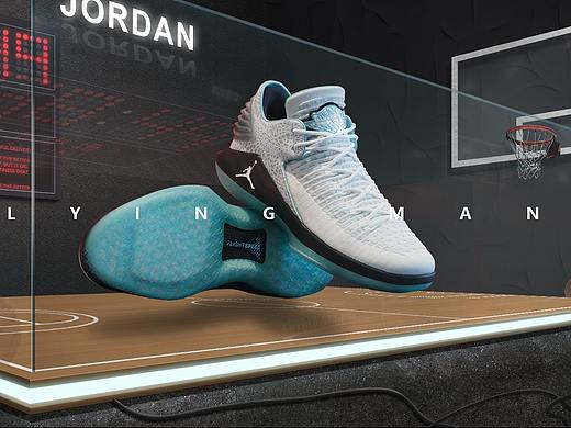 空间搭建合成 运动鞋