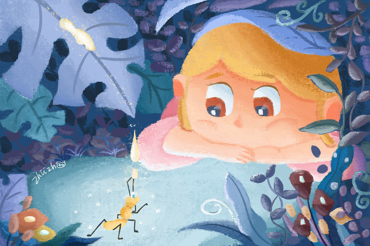 In the grass（图ZMjI2ODg1Njky） - 儿童插画 - 站酷设计师猪猪_Zhuzhu原创素材 - 站酷ZCOOL