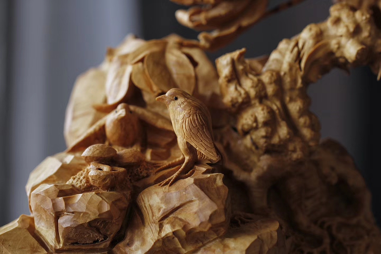 花开富贵（图ZMTQyMjA2Mjgw） - 工艺品设计 - 站酷设计师檀韵红木艺术原创素材 - 站酷ZCOOL