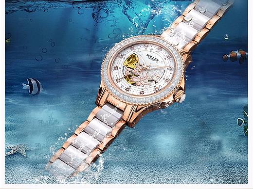 个性防水女性手表详情页