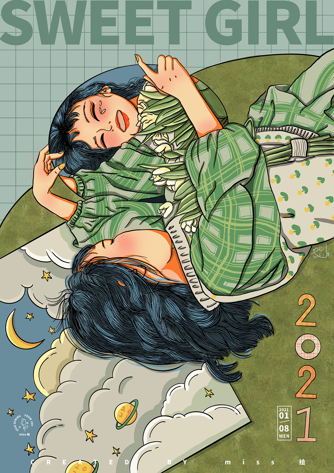 sweet girl（图ZMjYyMzQ3OTcy） - 创作习作 - 站酷设计师茉葉原创素材 - 站酷ZCOOL