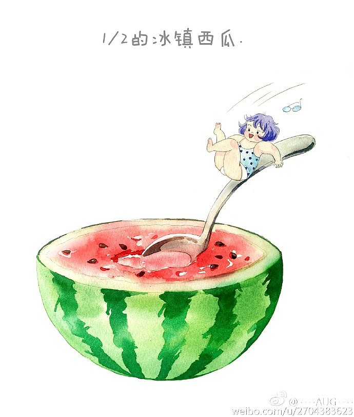 夏日里最爱的那几件小事（图ZNTM3ODc5MzY=） - 商业插画 - 站酷设计师八月AUG原创素材 - 站酷ZCOOL