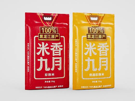 米香九月大米包装设计-四喜包装设计