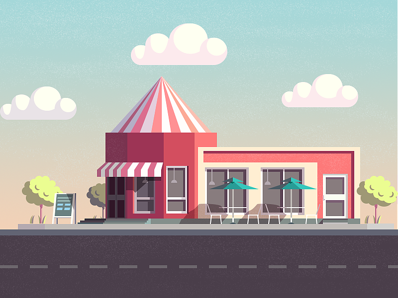 不同的颜色能够带来不同的视觉效果。
同一平面下由于深浅的不同营造出一种立体感。