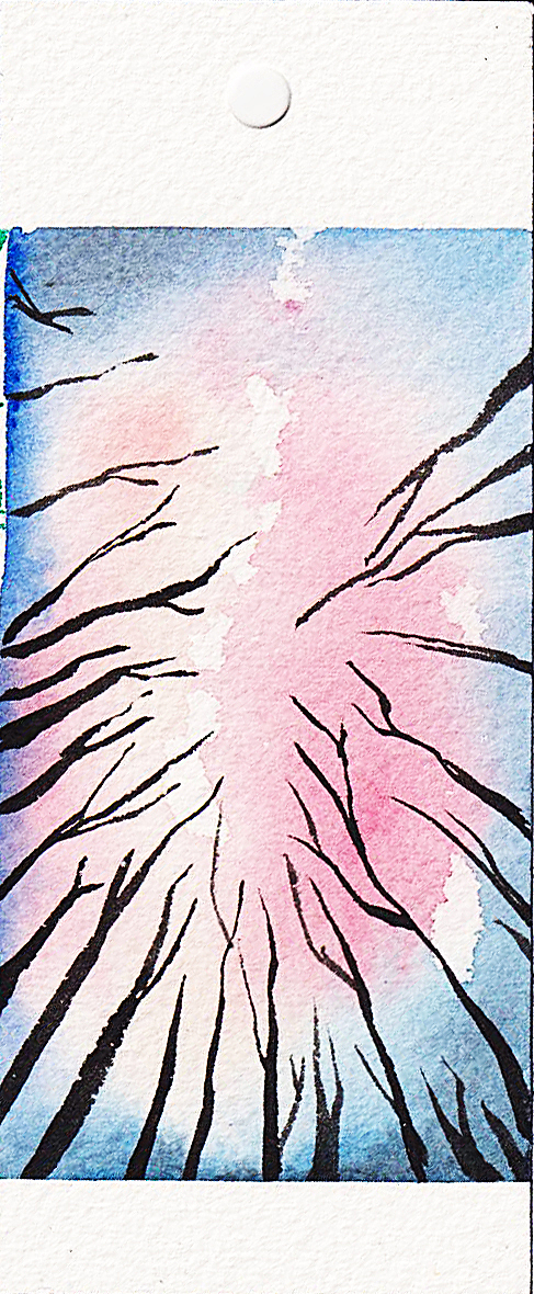 小张：夜空水彩书签（图ZODI3ODY4NzI=） - 绘画 - 站酷设计师張曉晴原创素材 - 站酷ZCOOL