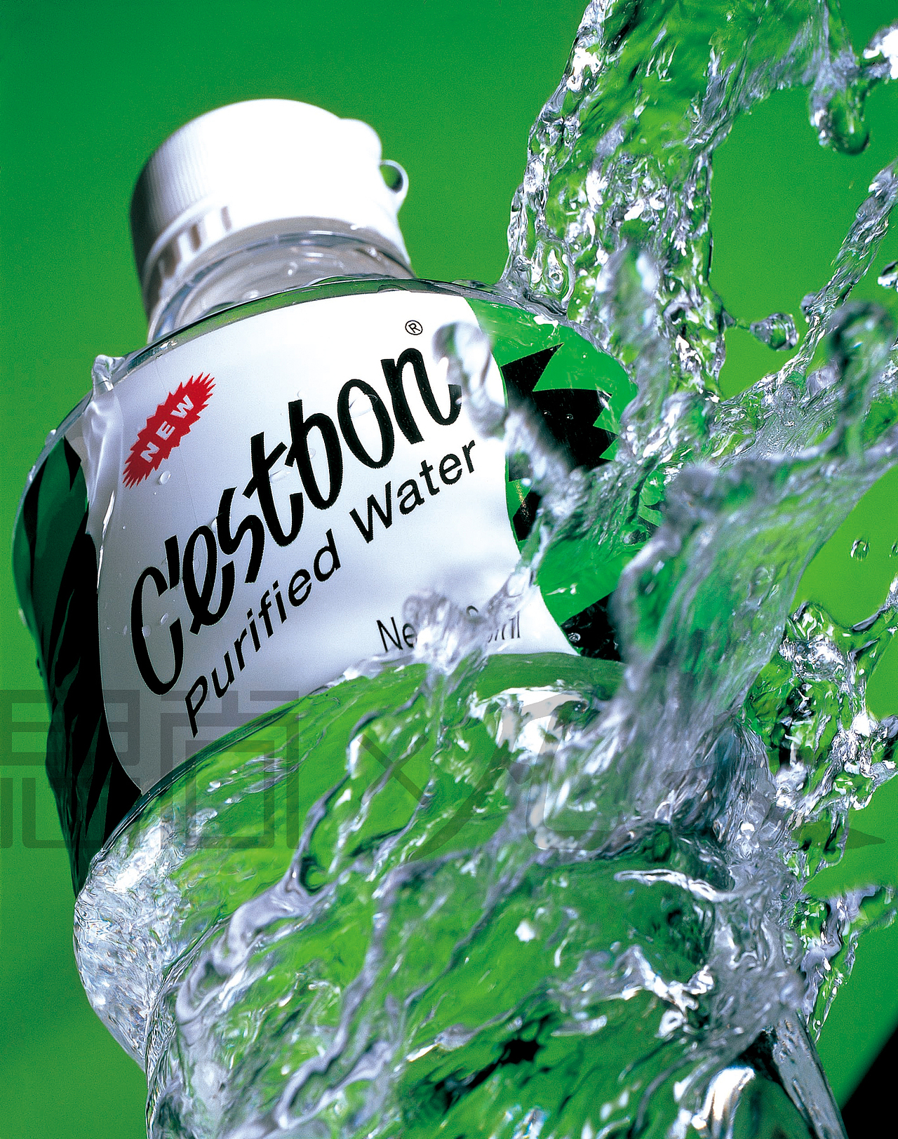 怡宝蒸馏水包装拍摄