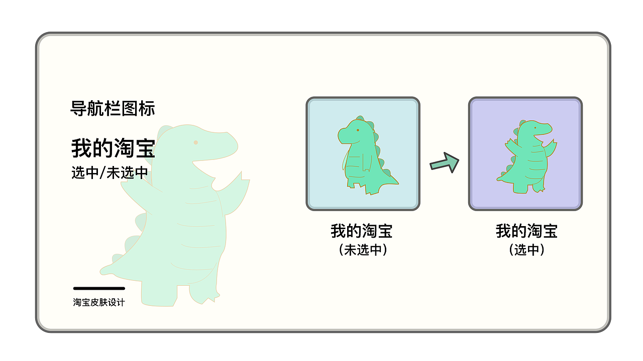 小恐龍-----淘寶皮膚設(shè)計(jì)（圖ZMTQ5NzA5MjMy） - 主題/皮膚 - 站酷設(shè)計(jì)師佟禹忻原創(chuàng)素材 - 站酷ZCOOL