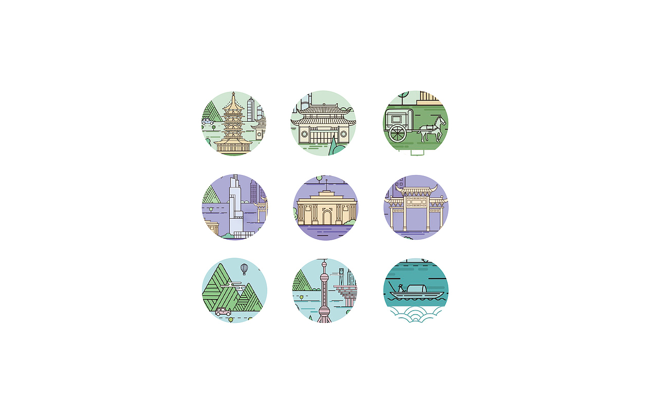 "粽"横四海|城市插画包装设计