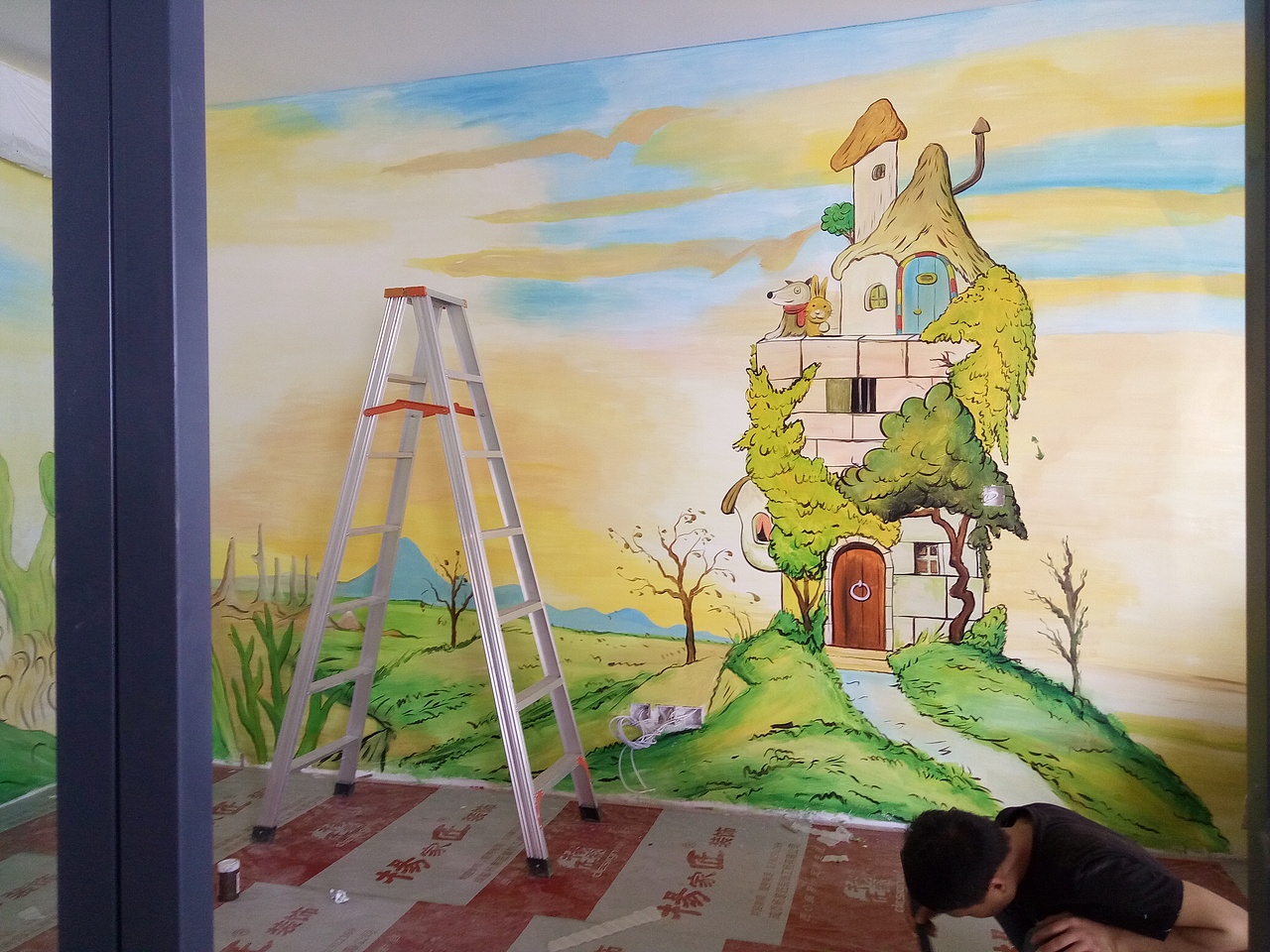 3D墙绘,3D墙画,成都墙绘,成都彩绘,成都壁画