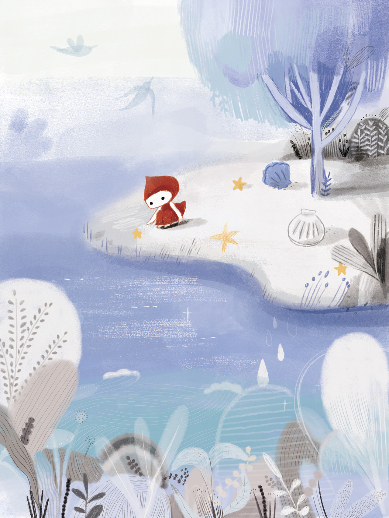 《金子美玲——天空的那头,月亮的歌谣》诗歌配图