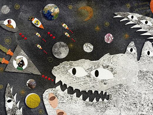 拼贴设计 | 星球混战（个人主页-ZNTc2MDc2MTY=） - 绘本 - 站酷设计师宝宝小红帽原创素材 - 站酷ZCOOL