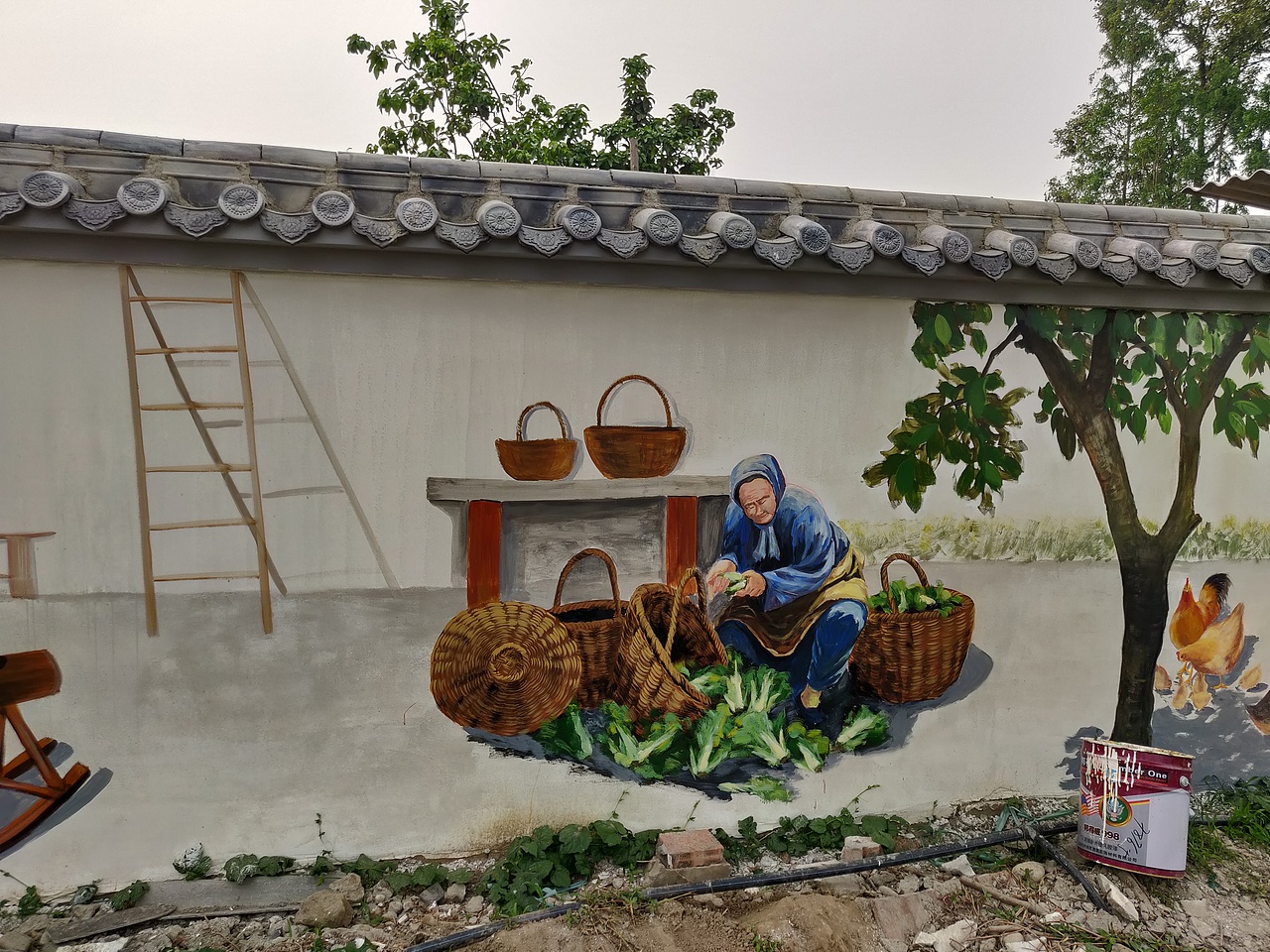 写实油画人物场景壁画（图ZMTU5ODgwMTQ4） - 新锐潮流插画 - 站酷设计师7colours工作室原创素材 - 站酷ZCOOL