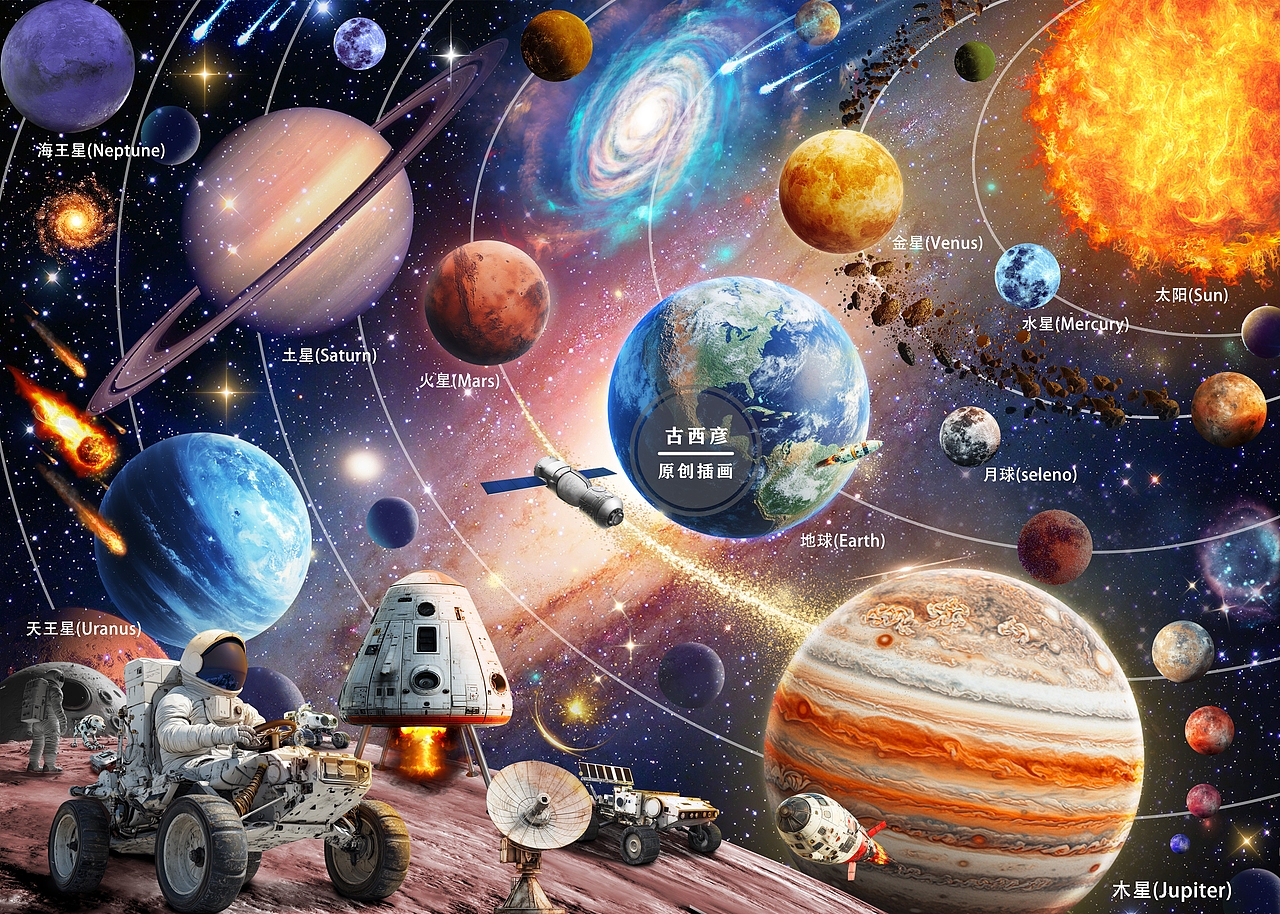 太阳系八大行星