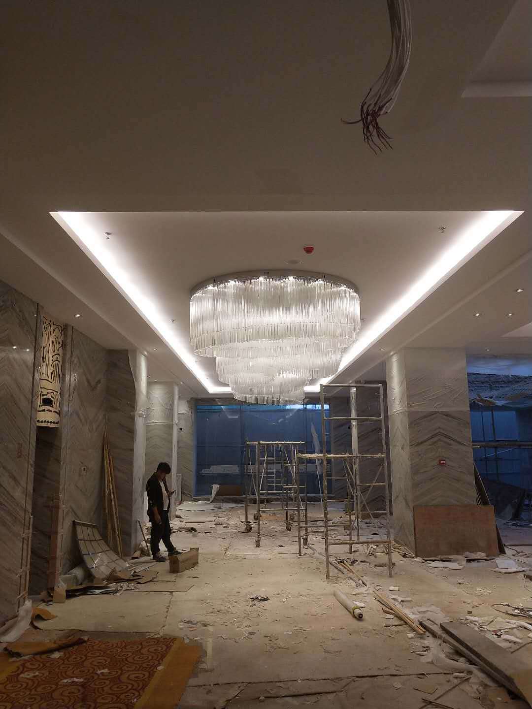 酒店大堂大盘灯设计制作