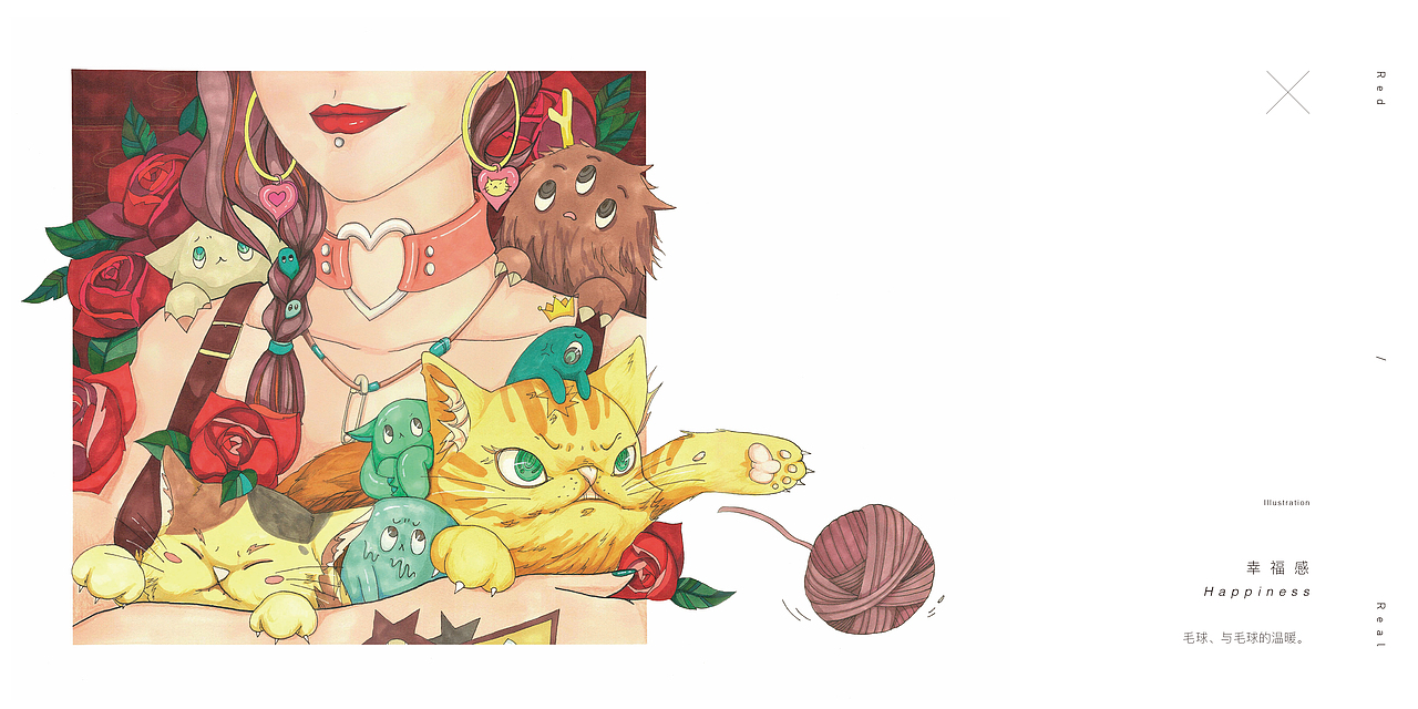 The Girls in My Heart系列插画