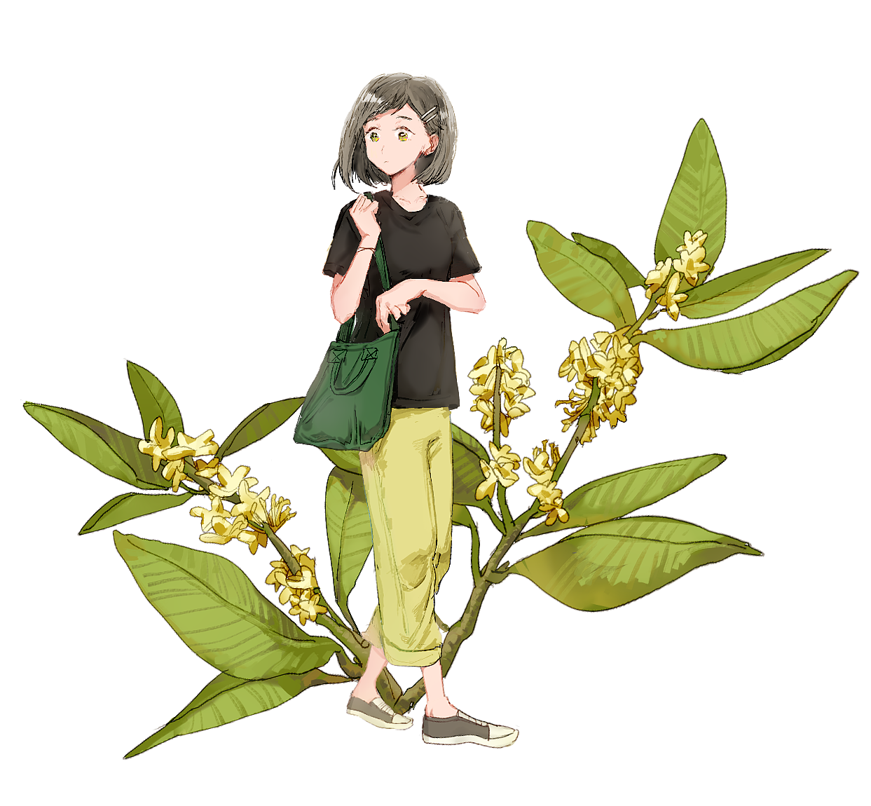 美丽异木棉拟人q版如花的女孩们