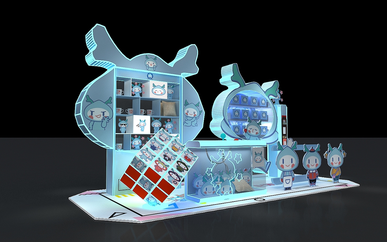龙小湖精品人物IP互动快闪设计3D效果图（图ZMTk3OTQ3NzEy） - 场景 - 站酷设计师3D设计师NG男原创素材 - 站酷ZCOOL