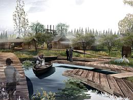 景觀設計彩平圖和效果圖