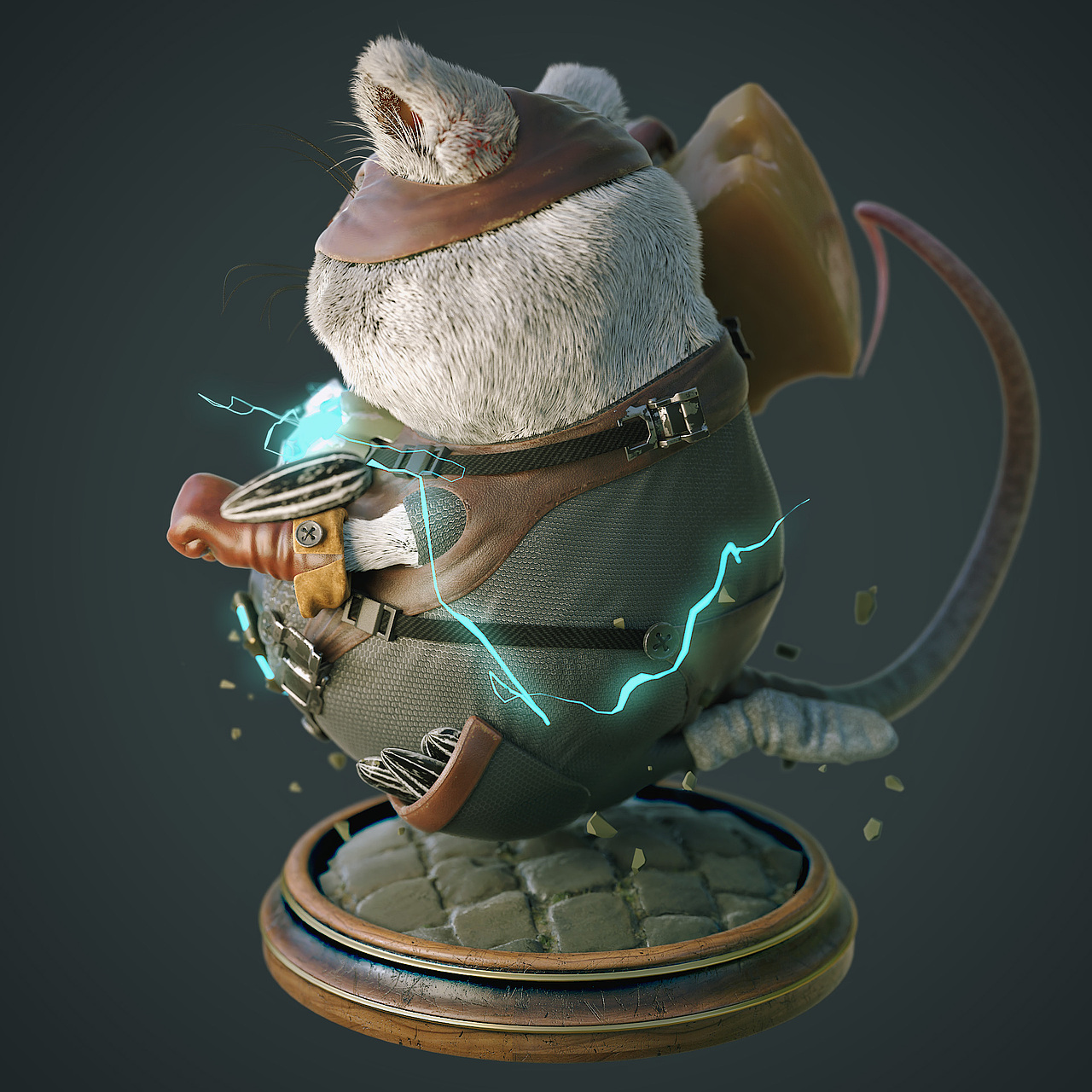 肥鼠侠守护城市流浪动物的超级英雄