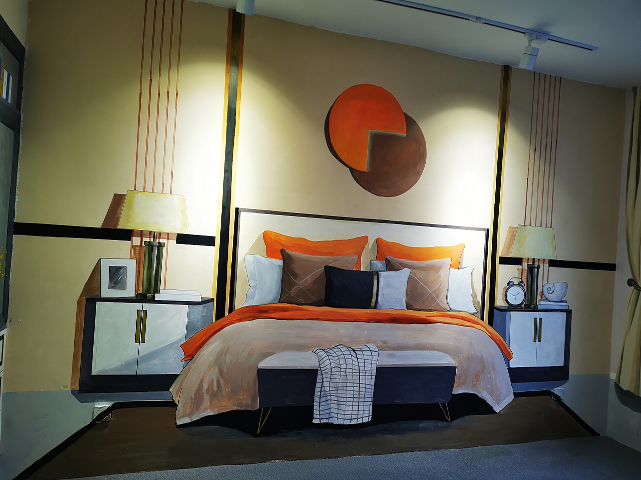 墙绘手绘样板间