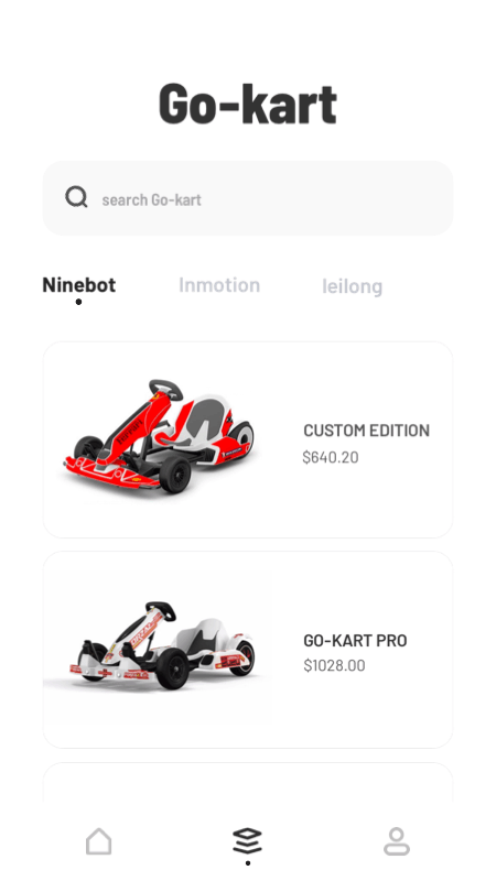 Go-kart App交互动效（图ZMjY2NzYxNzky） - APP界面 - 站酷设计师abcdse原创素材 - 站酷ZCOOL