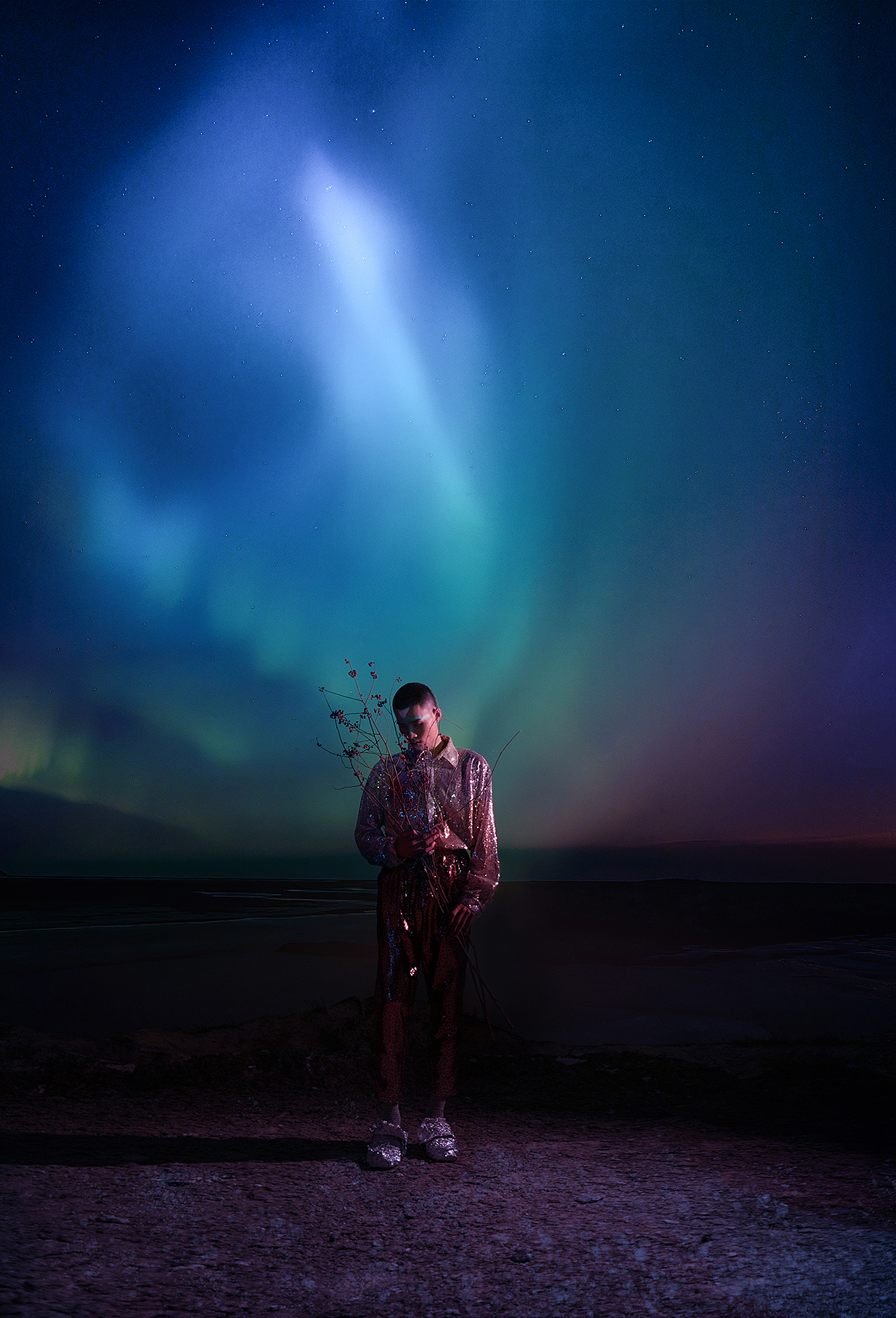 我拍摄的极光～冰岛|摄影|人像摄影|海和蓝 - 原创作品 - 站酷 (zcool
